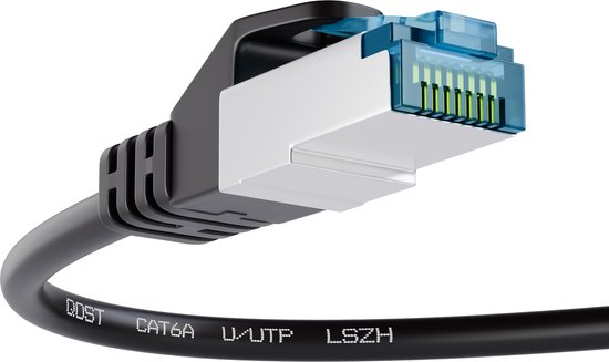 UBCPro - Câble Patch UTP LSZH CAT6A 10G - Zwart 1,5M Avec Connecteurs RJ45