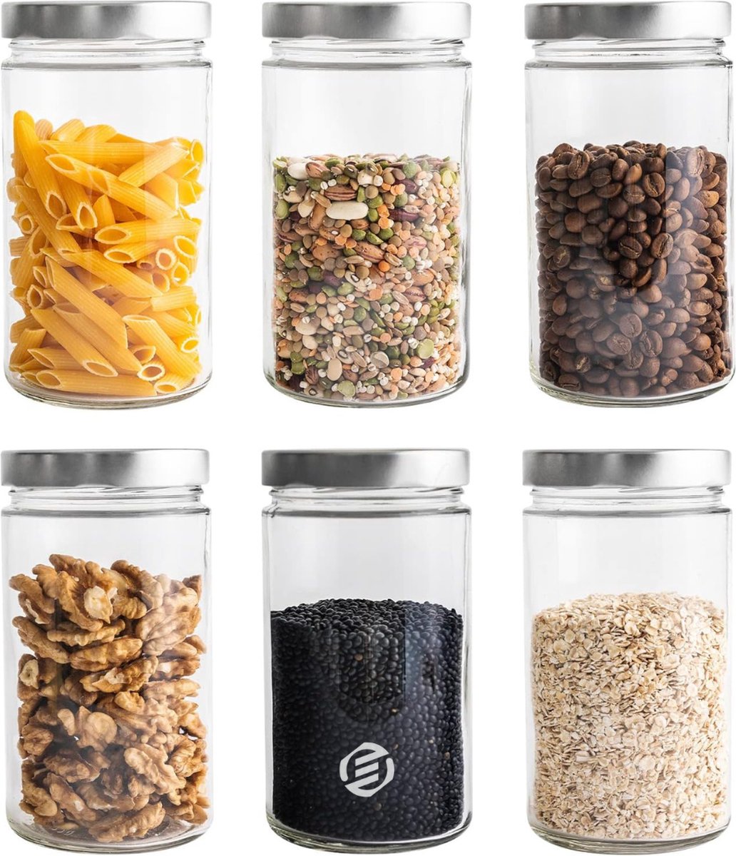 Equivera Overnight Oats Potjes - Muesli Beker - Mason Jar - Havermout - Set - Must have voor jouw ontbijt