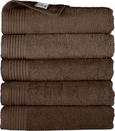 The One Towelling Handdoeken Set - 70 x 140 cm - 5 Stuks - Hotelkwaliteit - Hoge vochtopname - 100% Gekamd katoen - Sneldrogend - Handdoekenset - Badhanddoek - Taupe
