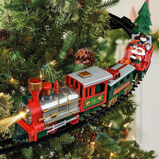 NEUF Arcadia Home Vert Jouet Train Applique Bas de Noël Extra Large 24