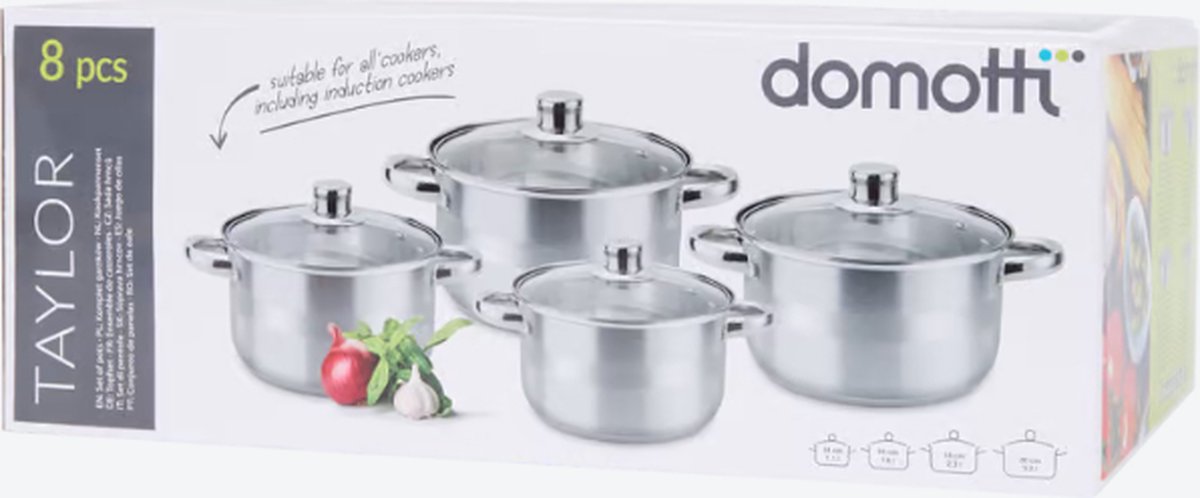 Set 4 Casseroles Multicouches Spring Gourmet - Ø 16, 20, 24 Cm + Cocotte 20 Cm, Inox, Passe Au Four