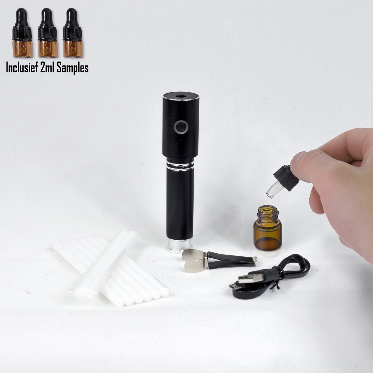 Goedkoopste Oplaadbare Slim Aroma Diffuser - Met geurolie - Intervalfunctie - Aromadiffuser - Etherische olie - Geurolie - Autoparfum - Huisparfum