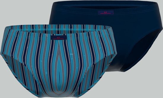Gotzburg heren slips (2-pack), heren slips in Feinripp met gulp