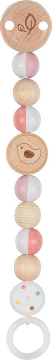 GOKI Fopspeenketting - Vogel - L21cm - Hout