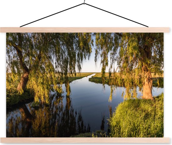 Affiche paysage hollandais au printemps lattes en textielposter vierge 60x40 cm - Tirage photo sur plaque scolaire (décoration murale salon / chambre)