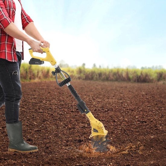 Eszenzics™ Krachtige Cultivator - Elektrische tuinfrees - Dubbelzijdige werking - Verticuteermachines - 17cm diep - Draadloos - Lichtgewicht - Accu - Verstelbare steel van Merkloos	 — afbeelding 4