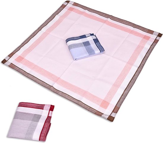Carnaval verkleed boeren zakdoek - rood - 53 x 53 cm - themafeest | Fun en Feest