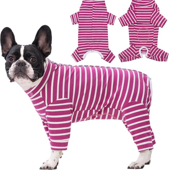 Hondenrompertjes voor grote honden, rekbare pyjama met ritssluiting aan