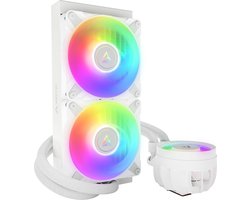 Arctic Liquid Freezer III 240 A-RGB White – Vloeistofkoelsysteem processor – afmeting radiator: 240 mm – Intel LGA: 1851, 1700 – AMD AM5, AM4 – 2x 120mm PWM ARGB - wit