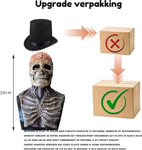 Lanckeli Halloween schedelmasker met bewegende kaak, griezelige schedeldpet, latexmasker voor volwassenen cosplay rekwisieten
