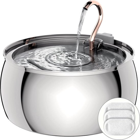 Fontaine Solacis pour chat - Sans fil - Fontaine à eau pour chat - Water - Animaux domestiques - Must pour votre chat !