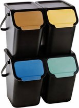 Practic Bini - Set van 3 recyclebakken - prullenbakk