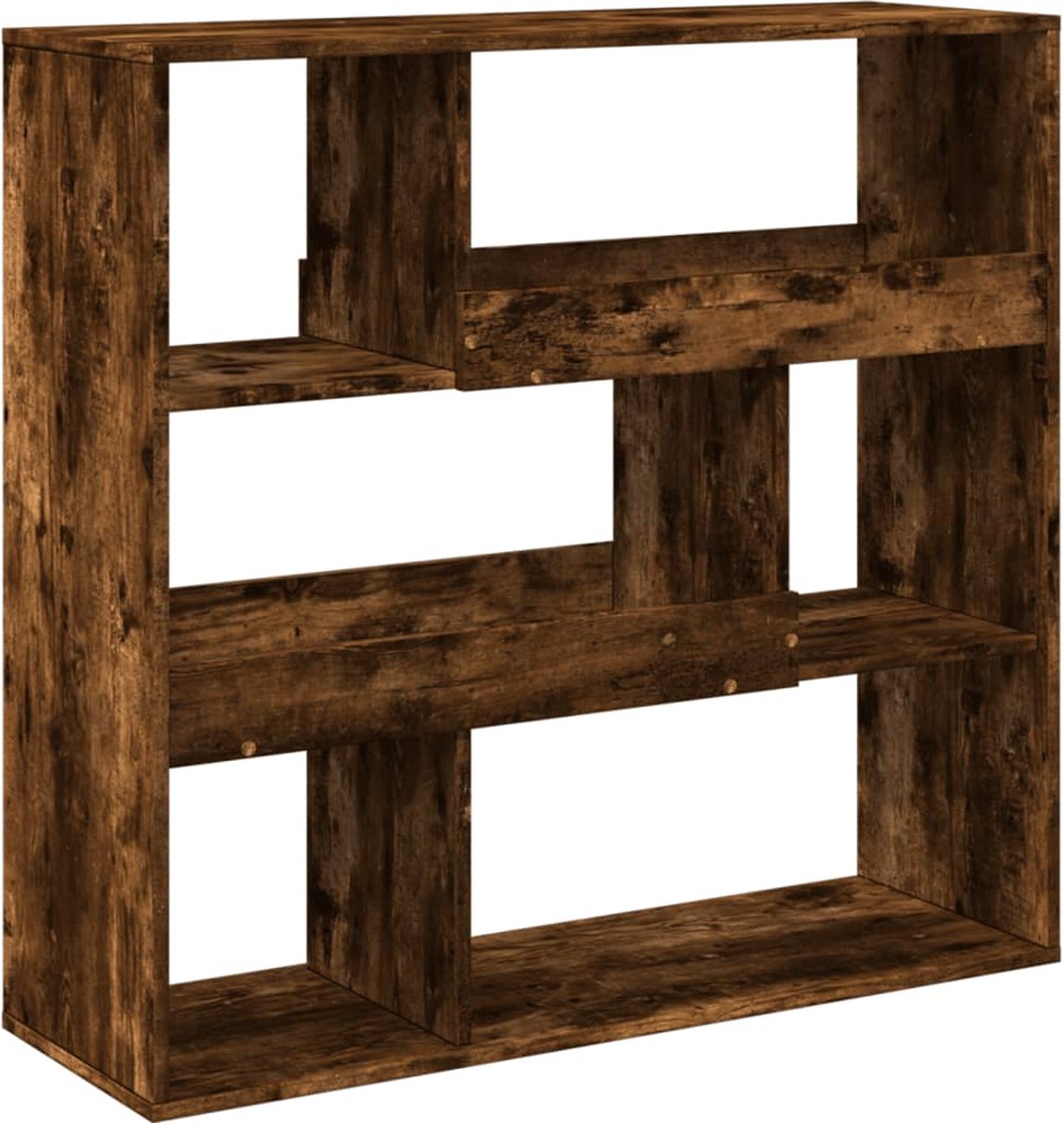 vidaXL Kamerscherm - 100x33x94,5 - cm - bewerkt - hout - gerookt - eikenkleurig