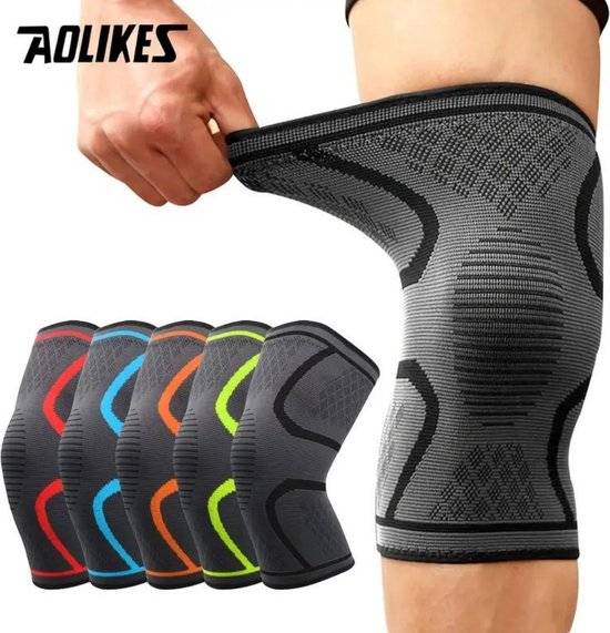 Genouillère Bovista - Genouillère de sport - Genouillères - Genouillères Powerlifting - Genouillère de compression - Bandages pour genoux - Support pour genoux - Femmes - Hommes - Confortable - Rouge - Taille S