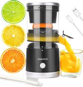 Bol.com Oplaadbare elektrische sapcentrifuge met USB - draagbare citruspers voor sinaasappel citroen grapefruit sinaasappelpers ... aanbieding