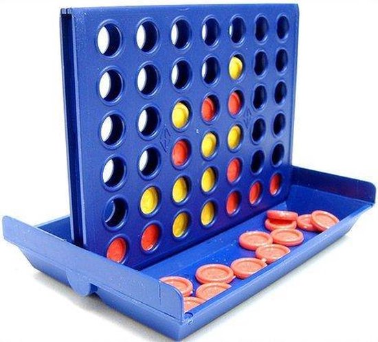 IBBO® - Reisspel - 4 Op een rijtje - Mini - Denkspel speelgoed - kinderen en volwassenen - Blauw van IBBO — afbeelding 3