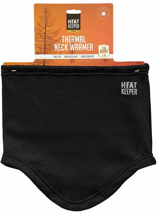 Heatkeeper - Thermo nekwarmer heren - Fleece - Zwart - 1-Stuk - Nekwarmer fleece