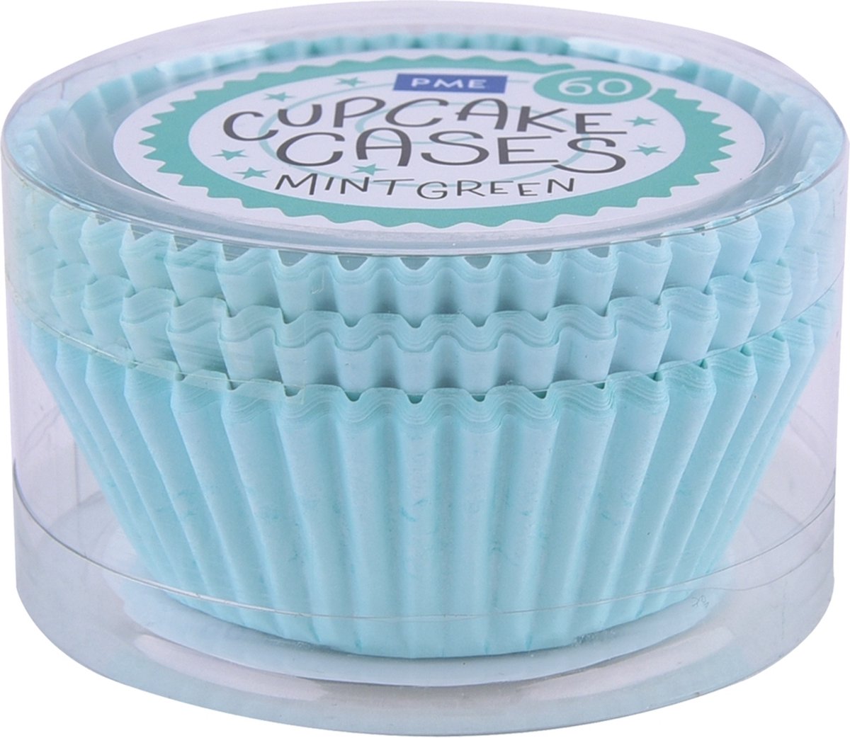 PME Cupcake Vormpjes Papier - Mint Groen - pk/60 - Baking Cups