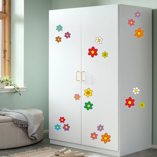 Bakfietsstickers Flower Power set 30 bloemen stickers van Bakfiets — afbeelding 3