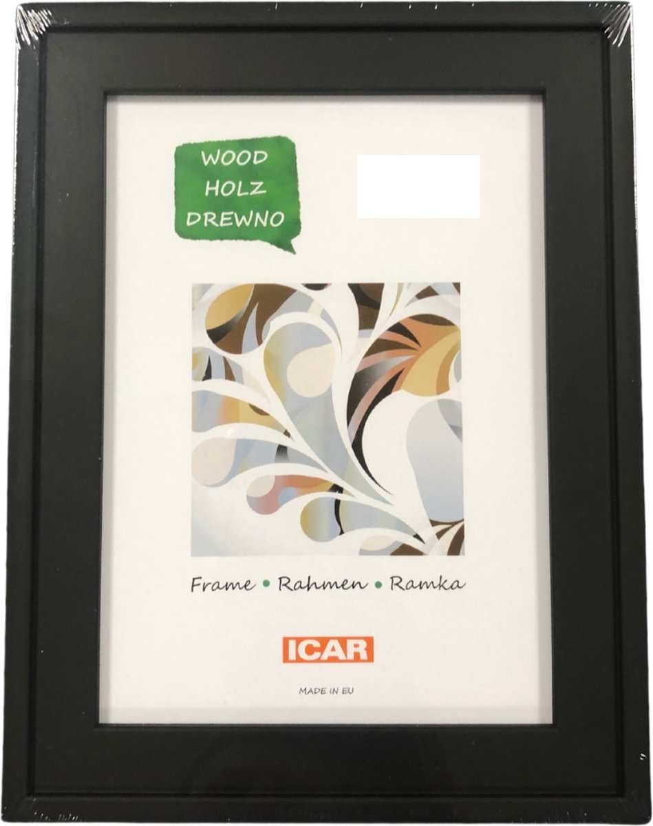 Icar Kunststof Fotolijst Mokka Zwart 15x21 cm