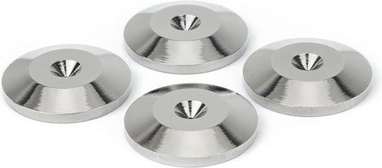 Monosaudio 4 Stück HiFi Stoßdämpfer Füße Spikes Lautsprecherständer