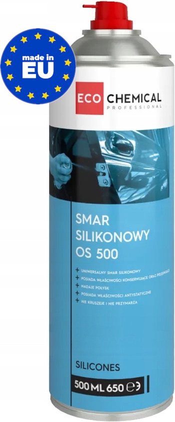 BÖRFH siliconenspray (10x 500ML - siliconensmeermiddel voor deuren en scharnieren, ontvormer in de kunststof-, rubber- en verenindustrie, voorkomt piepen (verpakking van 10