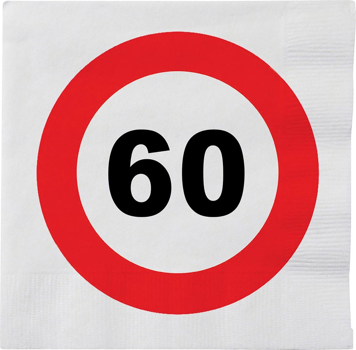 Stopbord servetten 60 jaar