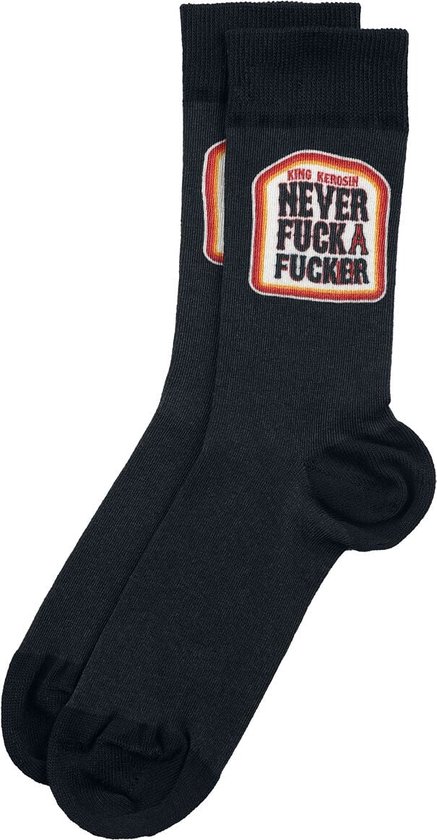 Chaussettes King Kerosin Never Fuck A Fucker Chaussettes Chaussettes EU 39-42