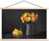 Affiche scolaire - Nature morte - Chrysanthèmes - Jaune - 120x80 cm - Lattes vierges