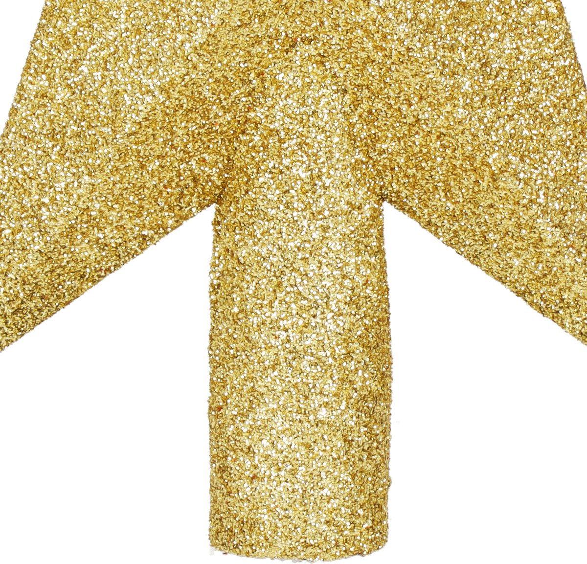 Springos Kerstboom Piek | Glitter | Ster | 15 cm | Goud