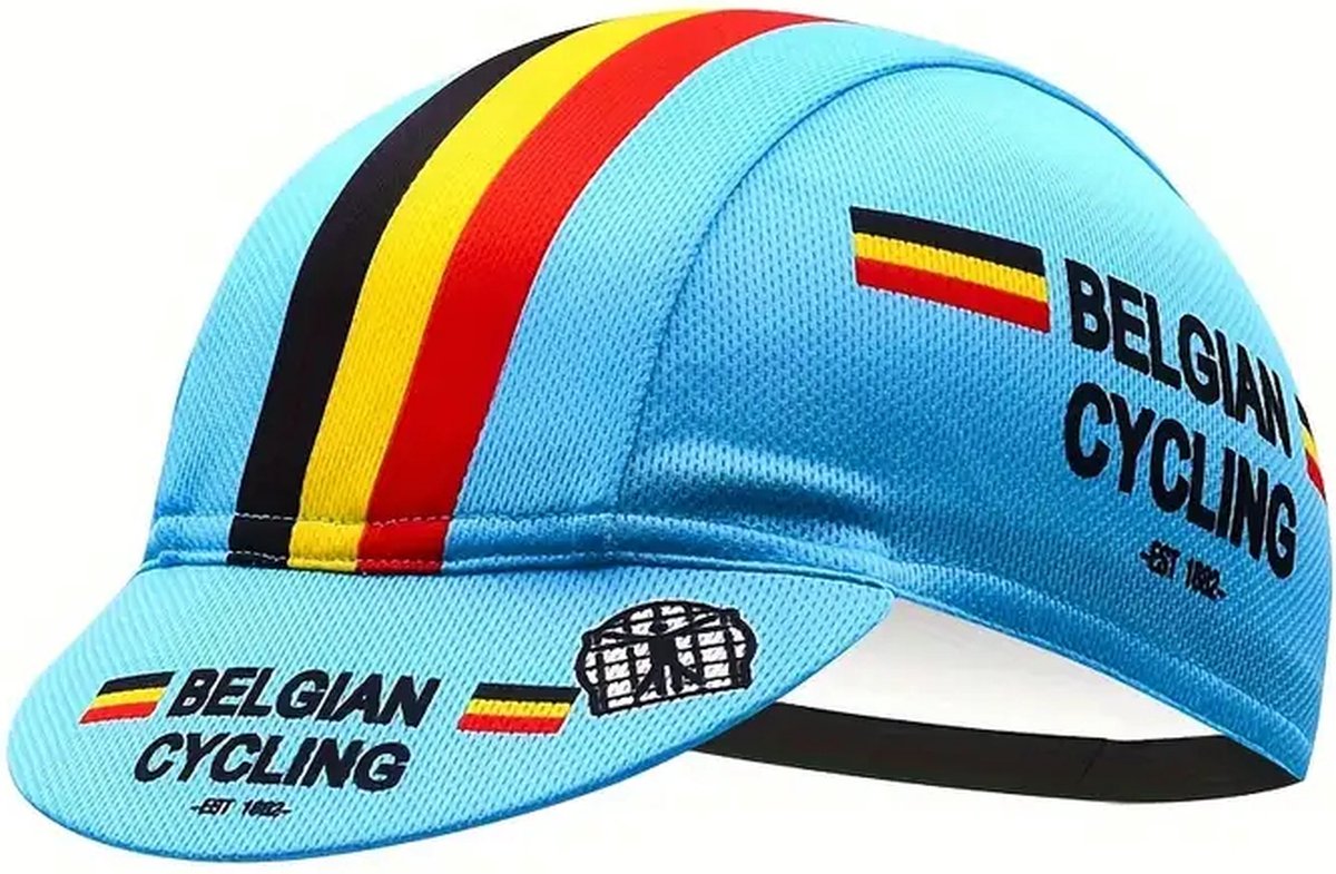 Wielrenpetje België | Wielren cap | Wielrenners Pet | Fiets Petje | Fietspetje Blauw | EK WK | BE