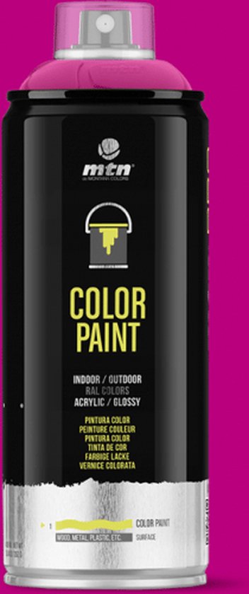 MTN PRO Color Paint - RAL-4010 Tele Magenta Spray Paint - 400ml