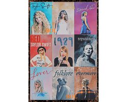 TAYLOR SWIFT Metalen Wandbord, Maat 20x30 cm Leuk voor in je Slaapkamer, Man/Woman Cave, Decoratie, Woonaccessoires, ManCave, WomanCave, Serre, Overkapping, Bar etc.
