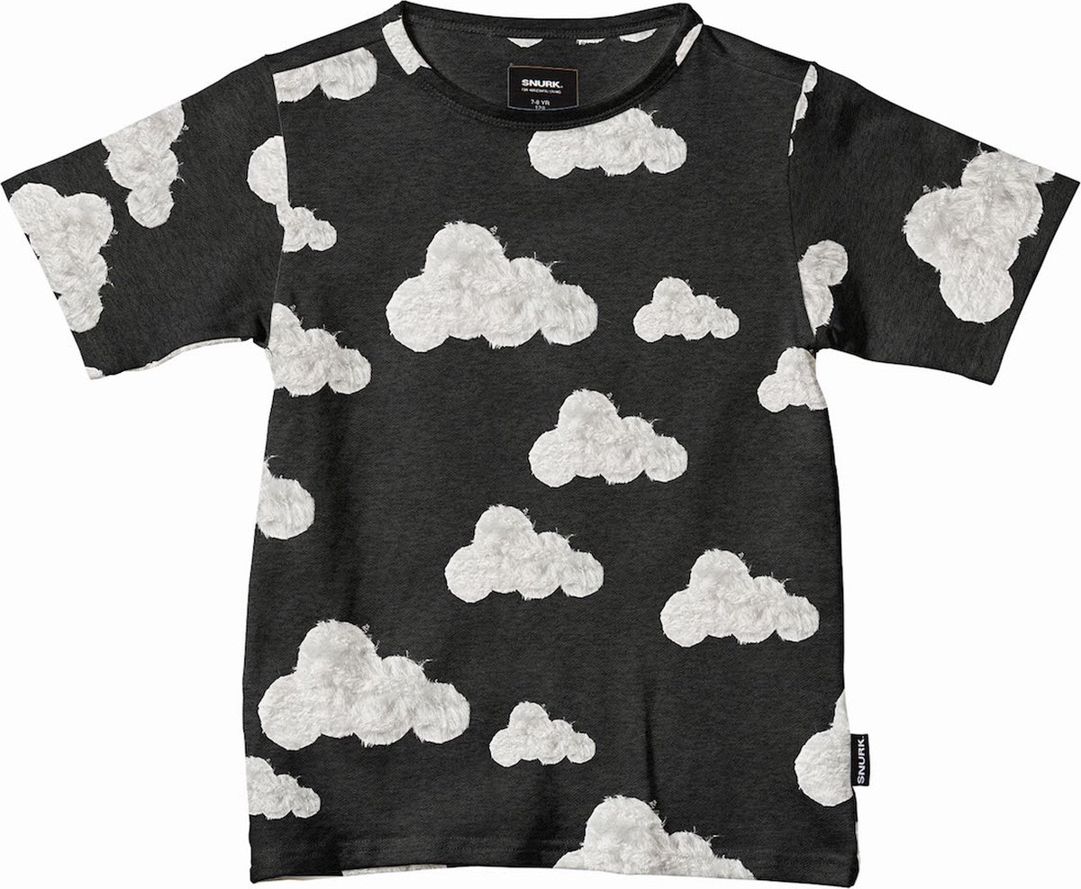 SNURK T-shirt kind Cloud 9 Grey Black maat 104
