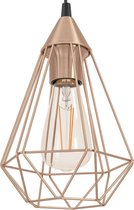 EGLO Vintage Tarbes - Suspension / Lampe Wire - 1 Lumière - Ø170mm. - Couleur cuivre