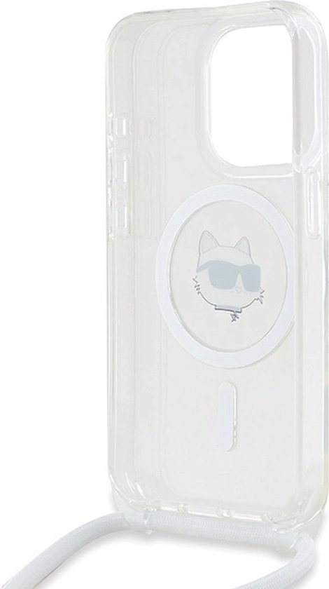 Karl - Lagerfeld - Coque IML Choupette Head&Cord MagSafe pour iPhone - 15 - Pro - Max - transparente