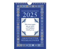 Grootletter Tegeltjeswijsheden weekkalender - 2025