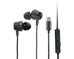 Grundig Oortjes met draad USB C - In-Ear Oordopjes met Draad 120cm - Earbuds met Microfoon - Geschikt voor iPhone, Samsung en Tablet - Active Noise Cancellation - Zwart Grundig Oortjes met draad USB C - In-Ear Oordopjes met Draad 120cm - Earbuds met Microfoon - Geschikt voor iPhone, Samsung en Tablet - Active Noise Cancellation - Zwart