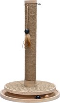Designed by Lotte Zavi - Krabpaal - Hout - Bruin - 39,5-39,5-62 cm