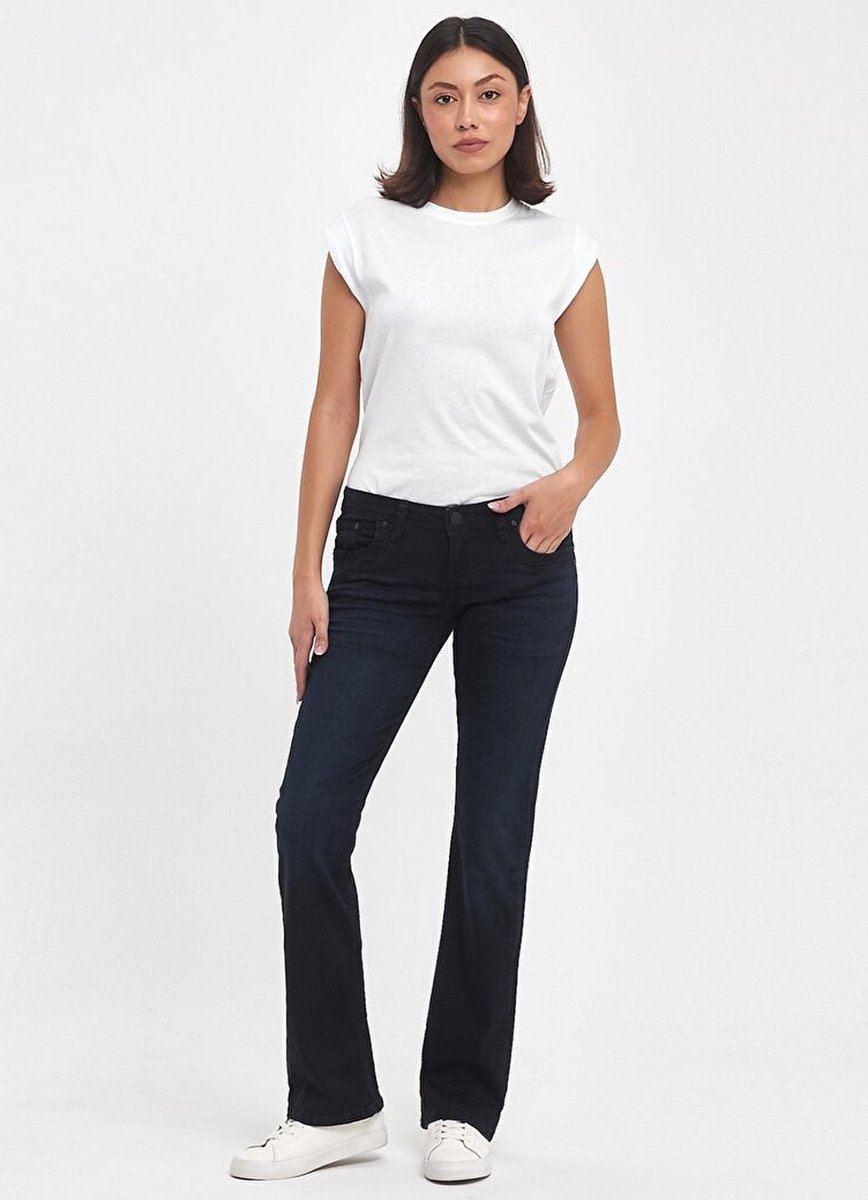 LTB Jeans Valerie Dames Bootcut Jean - Donkerblauw - Lapis Wash