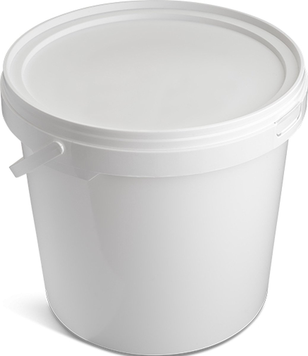 Goedkoopste 10 liter emmer wit rond