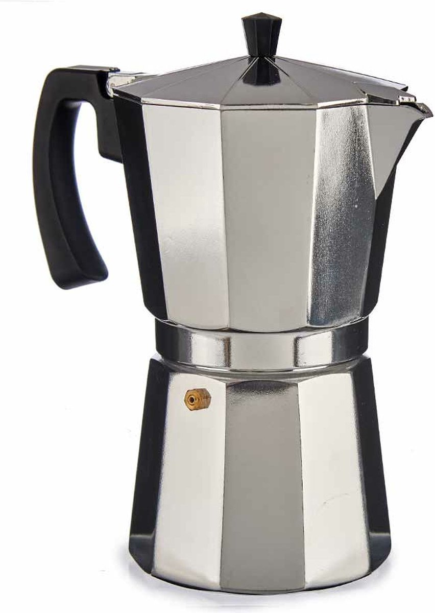 Kinvara Percolator Italiaans koffiezetapparaat - Aluminium - zilver - 650 ml - Koffiezetter