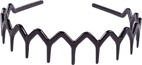 5 stuks hoofdband met tanden plastic antislip hoofdband met