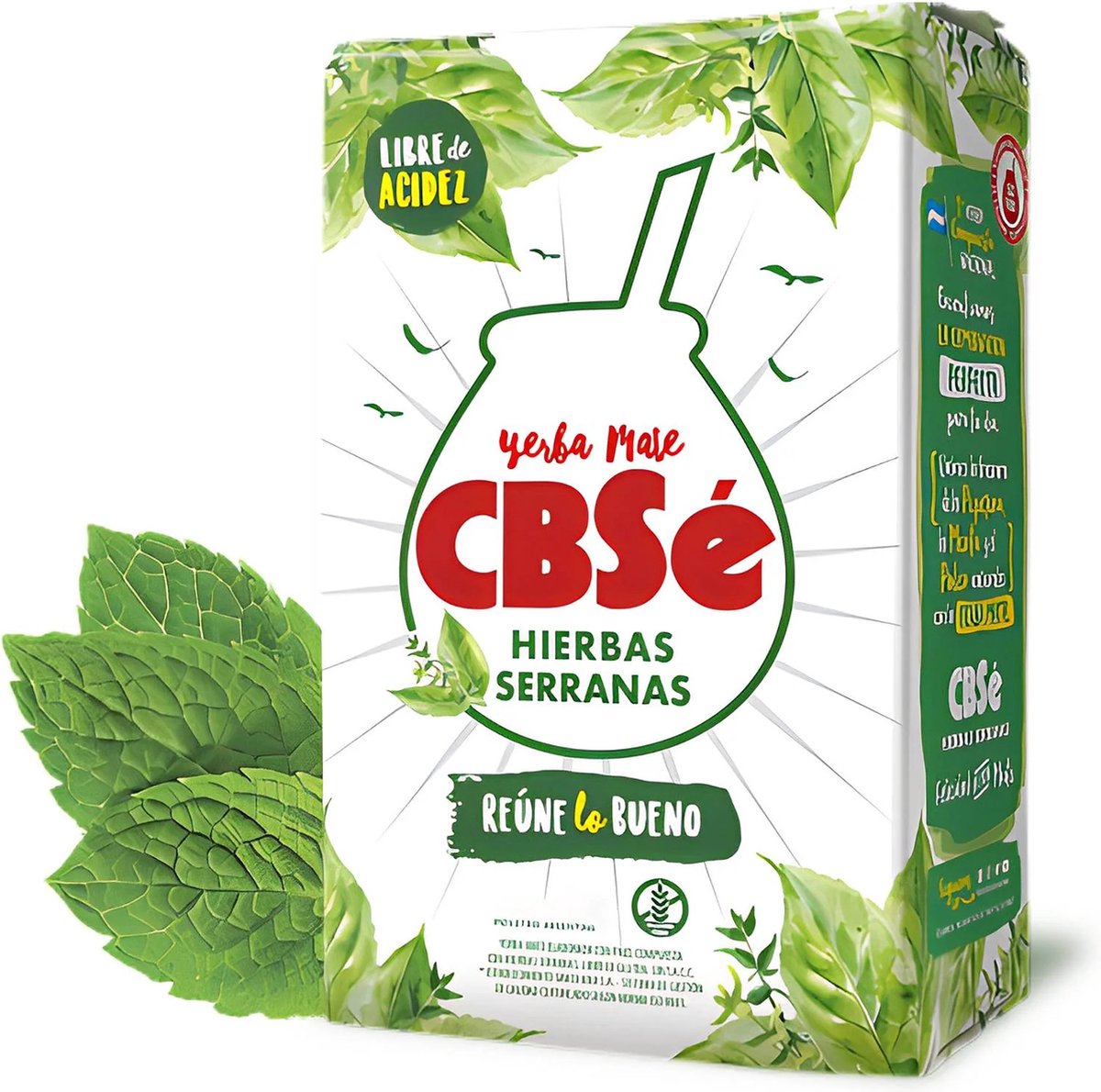 CBSé Hierbas Serranas - Yerba Mate met Serrano kruiden - Mate Thee met Munt - 500 gram