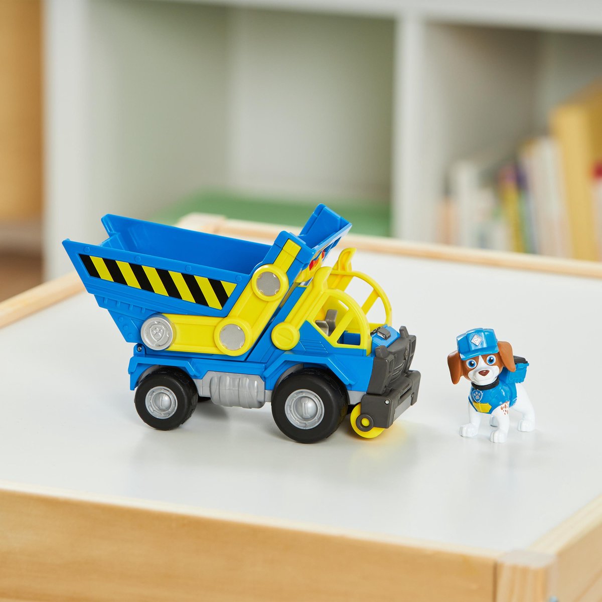 Rubble & Crew - Wheeler’s Kiepwagen met speelfiguur en beweegbare onderdelen - PAW Patrol speelgoed — afbeelding 8