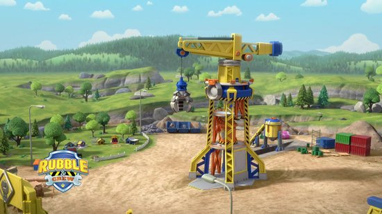 Rubble & Crew - Wheeler’s Kiepwagen met speelfiguur en beweegbare onderdelen - PAW Patrol speelgoed