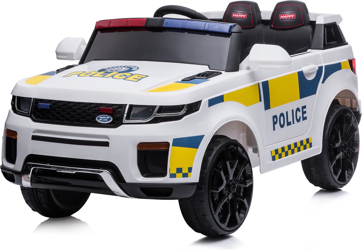 Chipolino SUV Politie Elektrische kinderauto 12 V Met accu Bluetooth en Afstandbediening 3 snelheden Politie auto