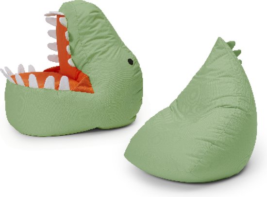 LUMALAND kinderzitzak set “Dino” (2 st.) - pastel groen