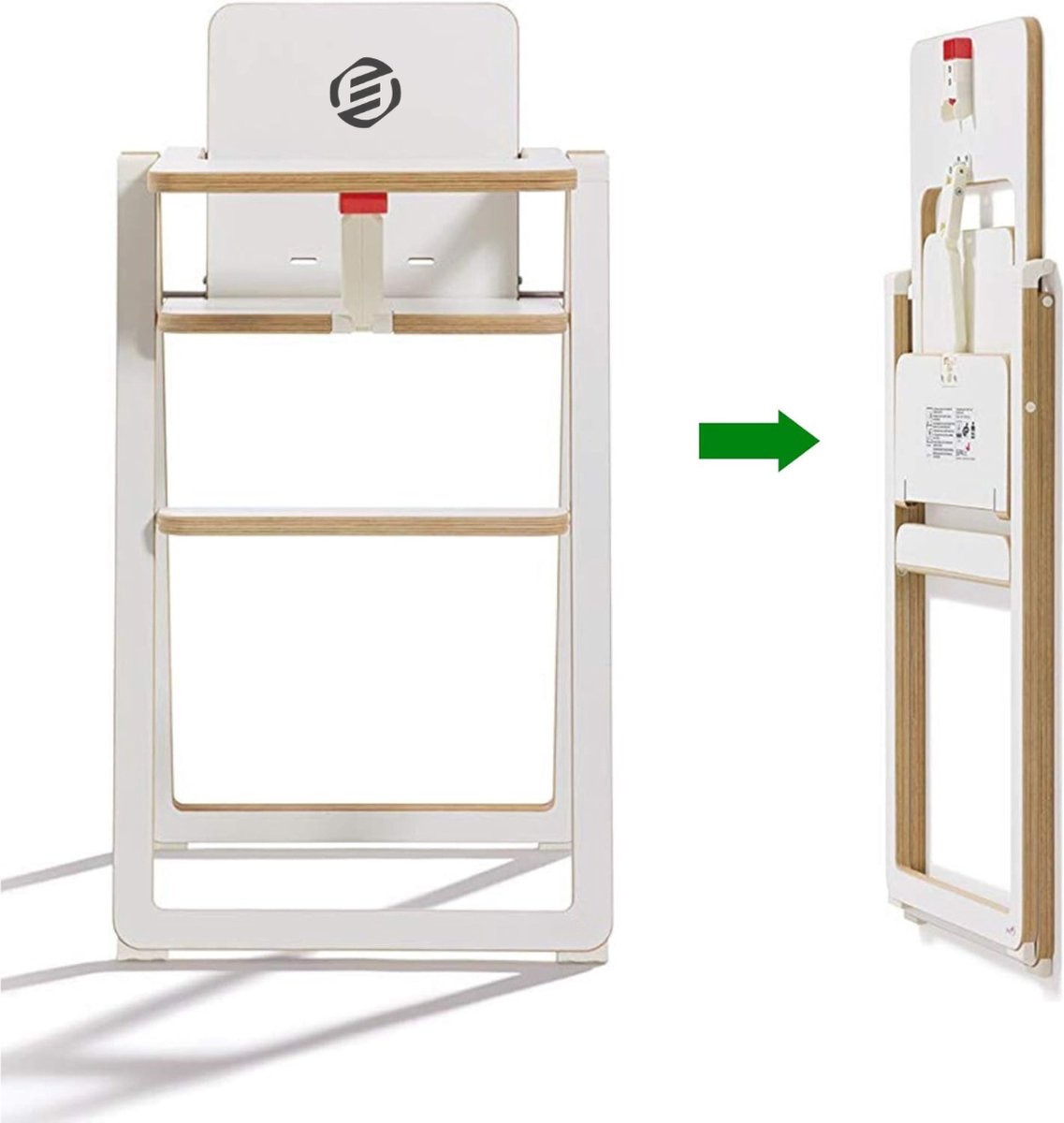 Equivera Babystoel Voor Aan Tafel - Kinderstoel - Babystoel - Baby Eetstoel - Baby Stoeltje Zitten Voor Thuis - Kinderzetel