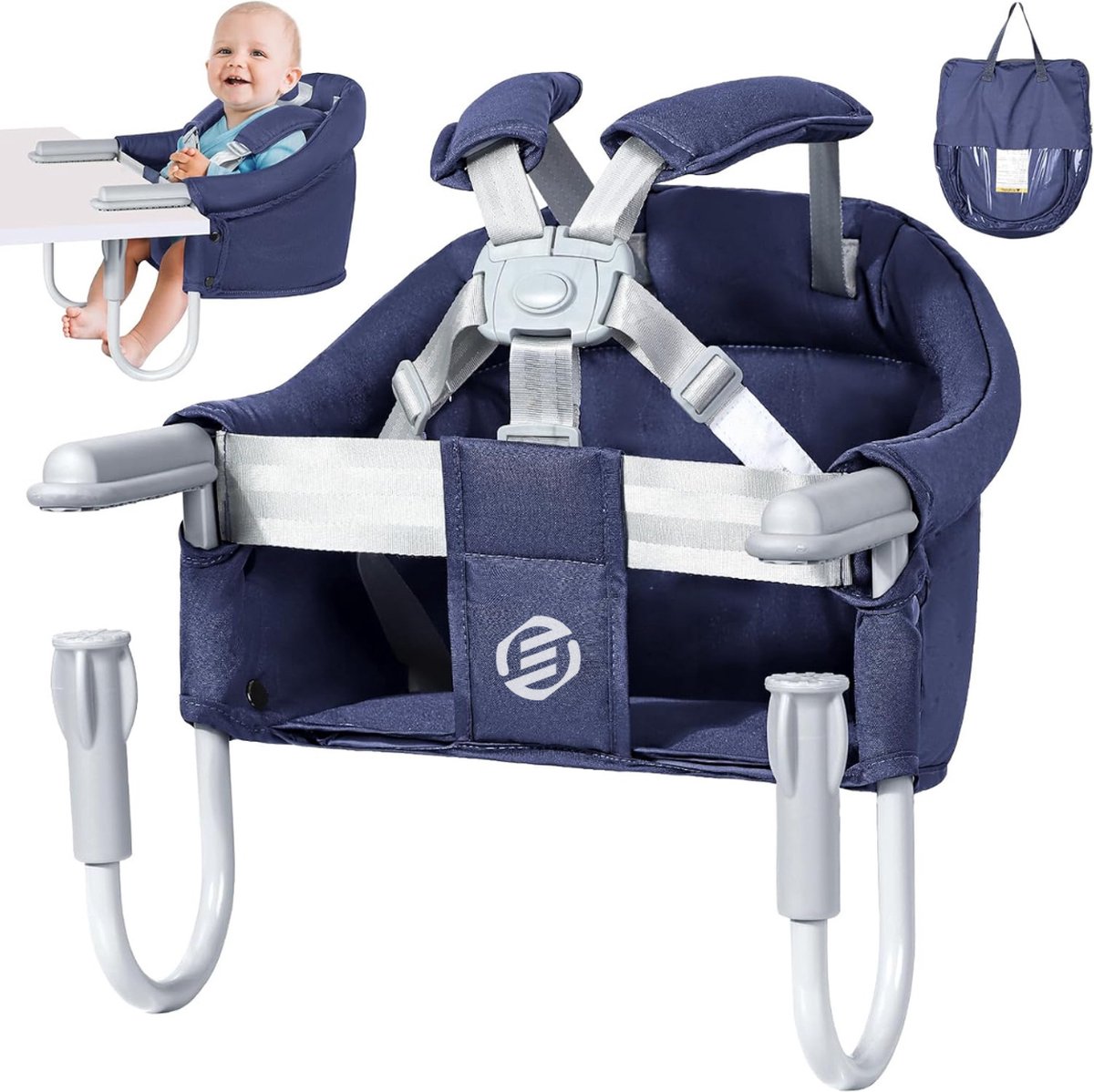 Equivera Babystoel Voor Aan Tafel - Kinderstoel - Babystoel - Baby Eetstoel - Baby Stoeltje Zitten Voor Thuis - Kinderzetel